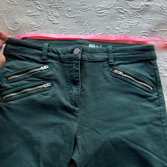 Gap dark green modern stretch skinny  pants. Size 8tall in EUC - Picture 5 of 8